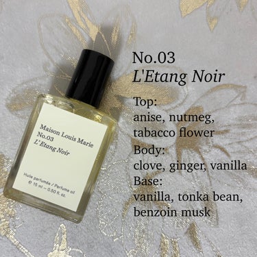 No.3 レタン ノワール パフュームオイル/Maison Louis Marie/香水(その他)を使ったクチコミ（2枚目）