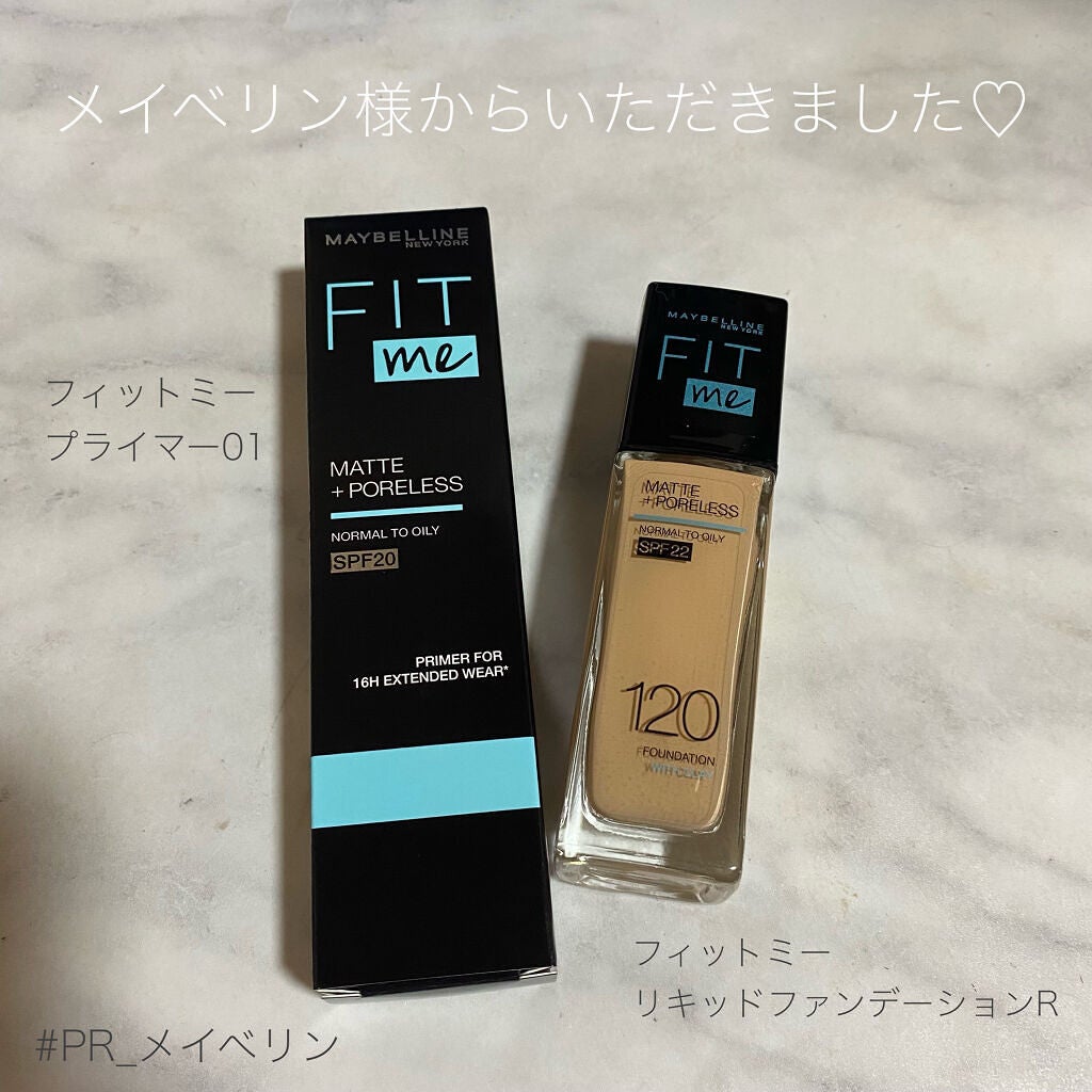 フィットミー リキッドファンデーション R/MAYBELLINE NEW YORK/リキッドファンデーションを使ったクチコミ(1枚目)