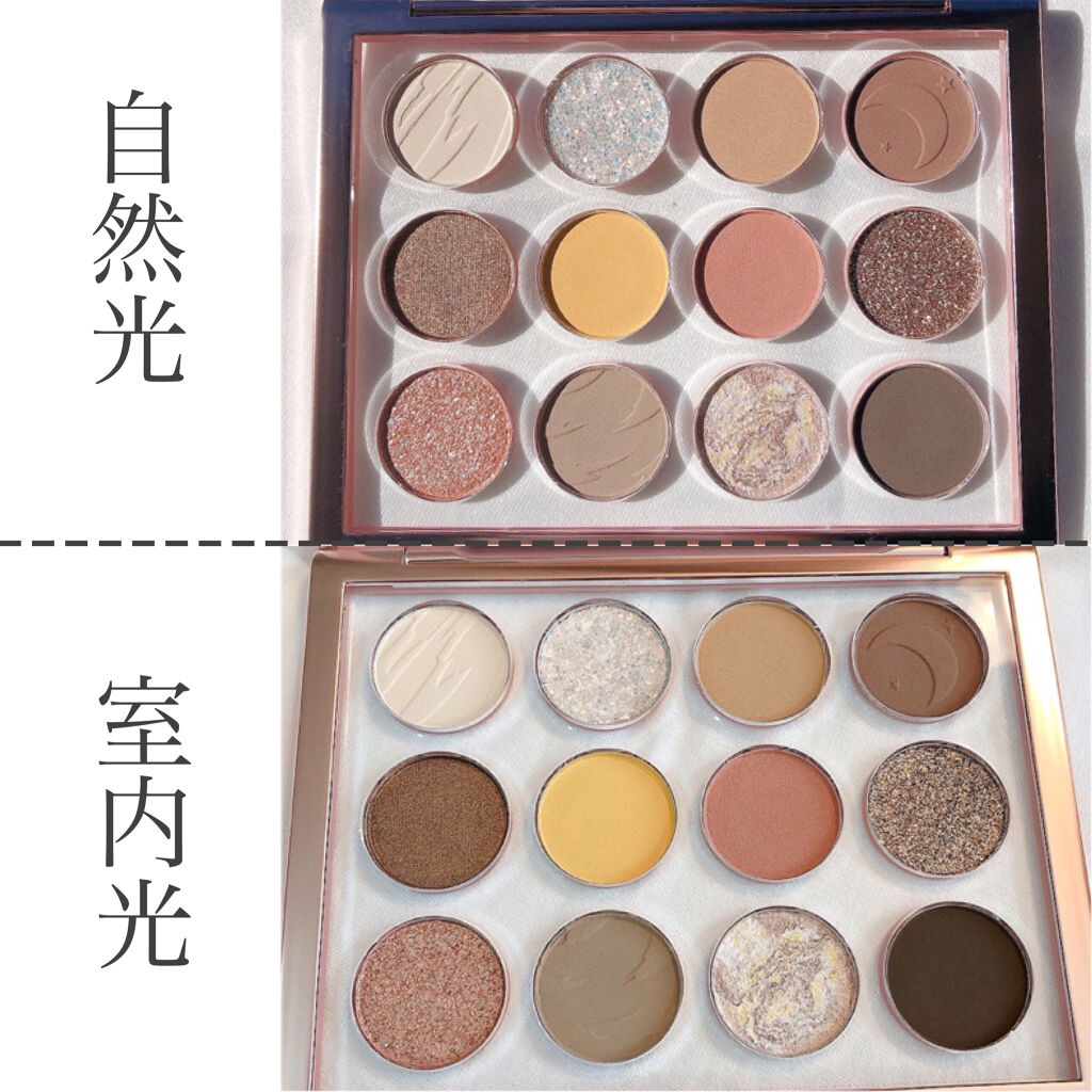 Hexze 12色 アイシャドウパレット プロアイ パレット アイプランナーパレット メイクパレット 高発色/HEXZE（ヘックスゼ）/アイシャドウパレットを使ったクチコミ（2枚目）