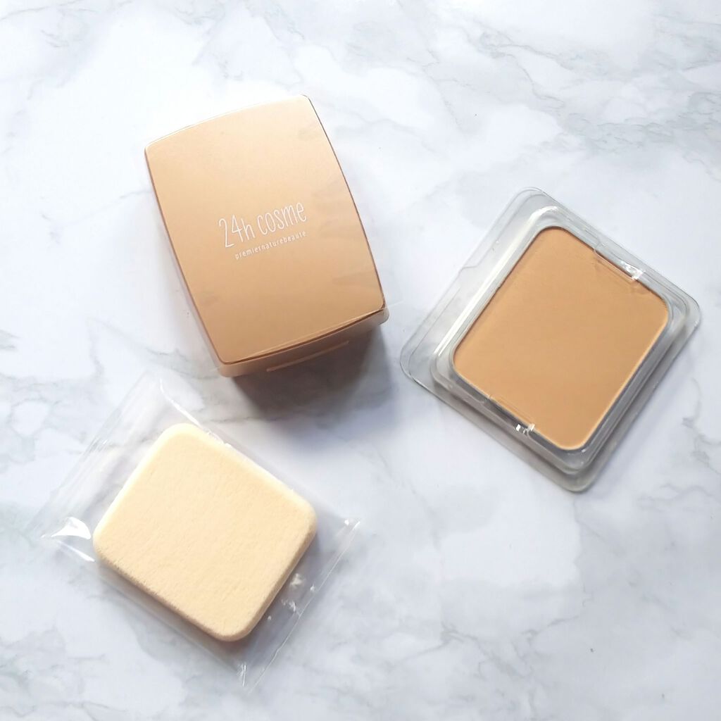24 ミネラルモイストパウダーファンデ/24h cosme/パウダーファンデーションを使ったクチコミ（3枚目）