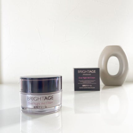 オーバーナイト ヴェールクリーム/BRIGHTAGE/フェイスクリームを使ったクチコミ(2枚目)