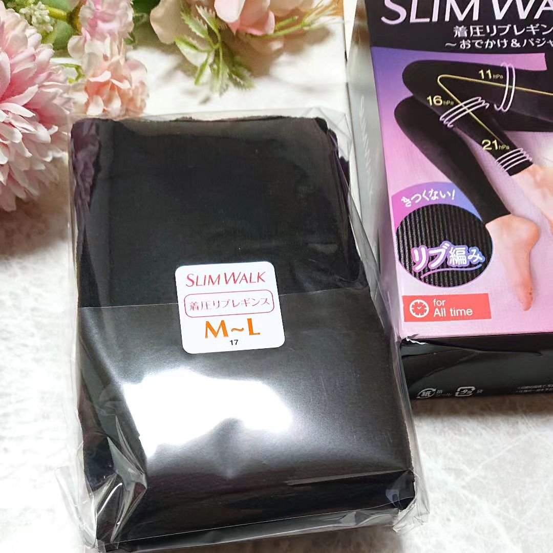 着圧リブレギンス ML/SLIMWALK/着圧ソックス・レギンスを使ったクチコミ（3枚目）