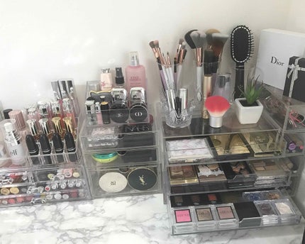 重なるアクリルケース2段引出・大/無印良品/その他化粧小物を使ったクチコミ(3枚目)