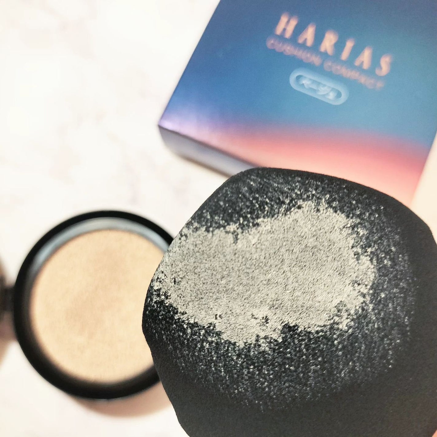 HARIAS 薬用クッションファンデーション/HARIAS/クッションファンデーションを使ったクチコミ(2枚目)