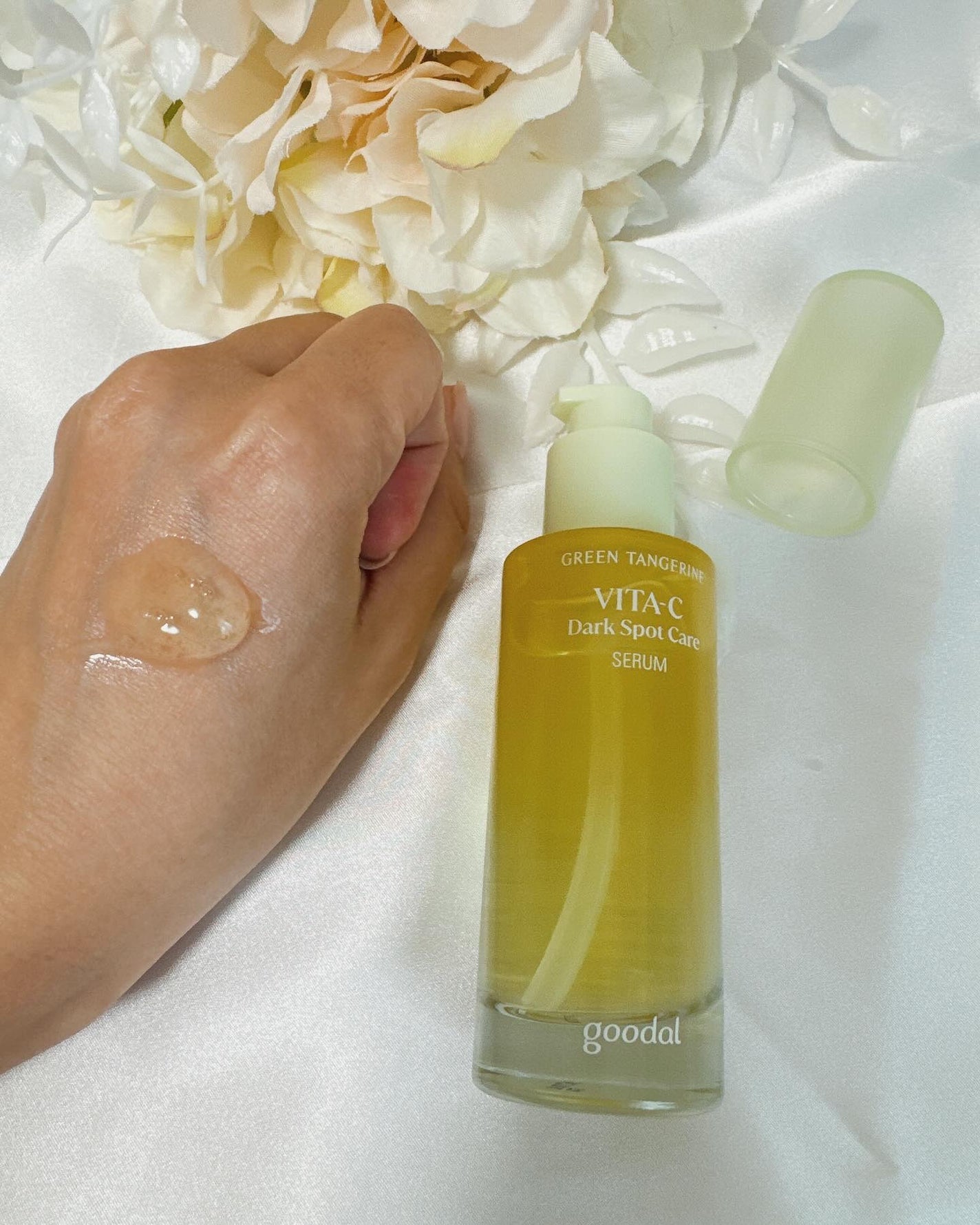 グリーンタンジェリン ビタC ダークスポットケアセラム/goodal/美容液を使ったクチコミ(3枚目)