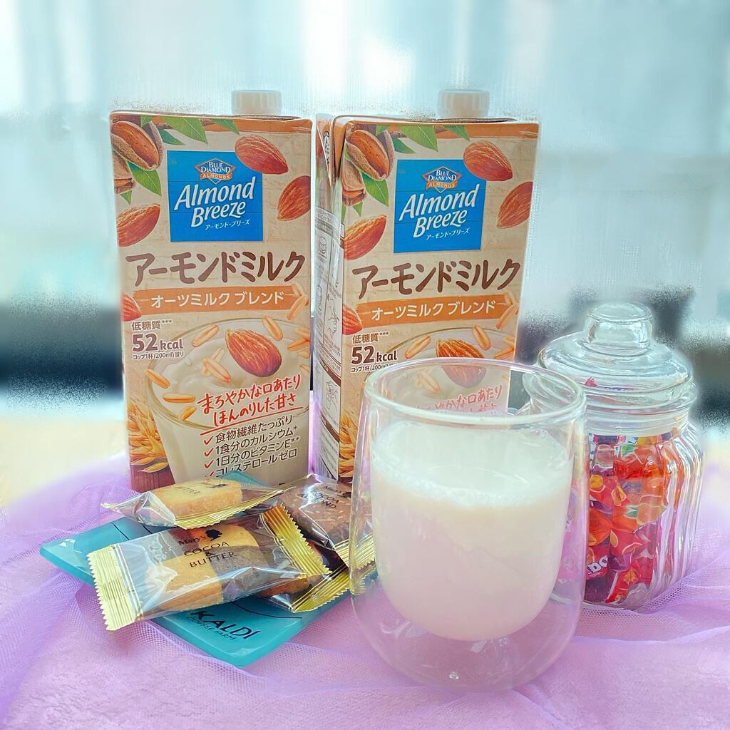アーモンド・ブリーズ 砂糖不使用/カゴメ/オーツ・アーモンドミルクを使ったクチコミ(1枚目)