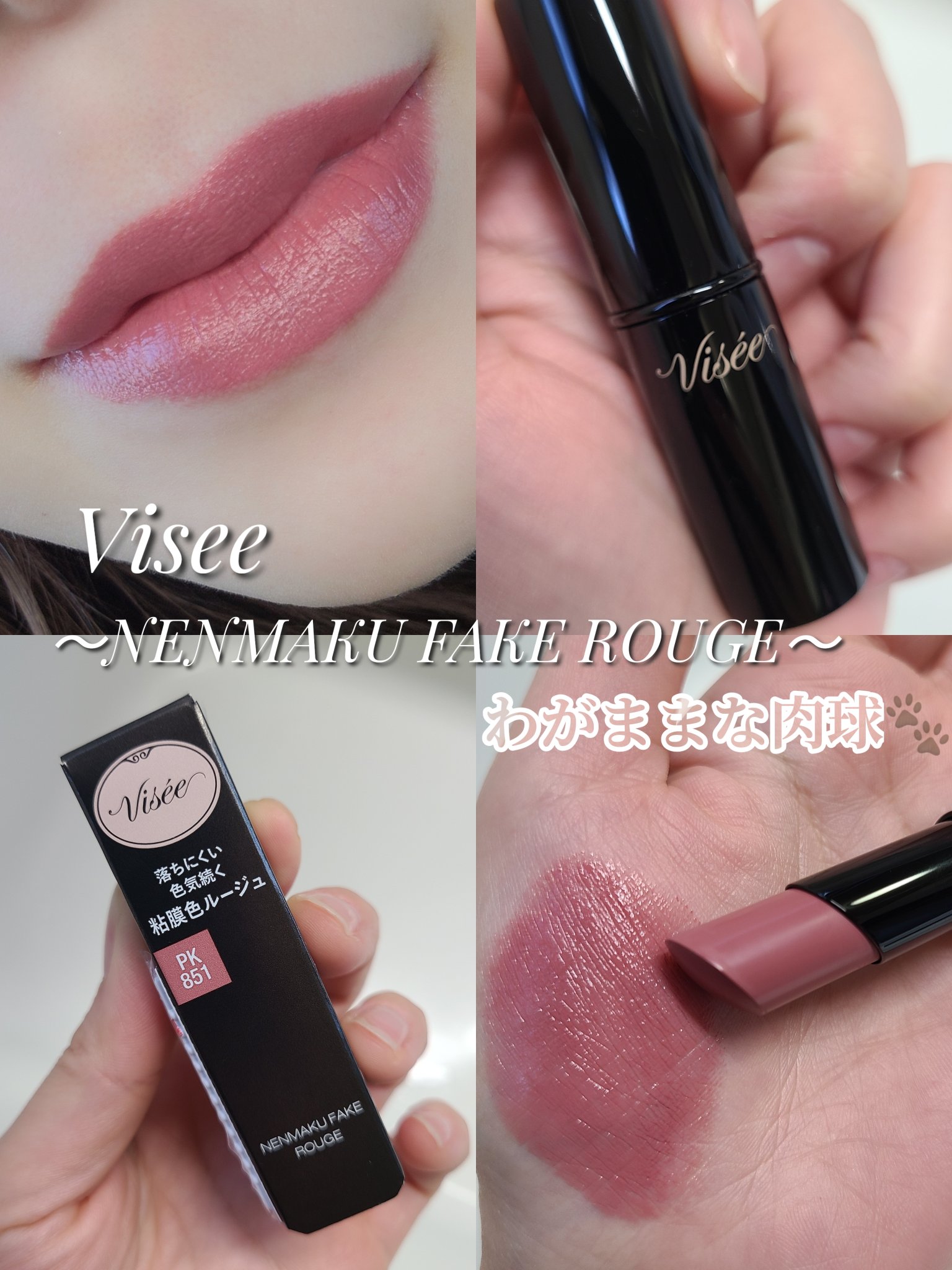 ネンマクフェイク ルージュ/Visée/口紅を使ったクチコミ（1枚目）