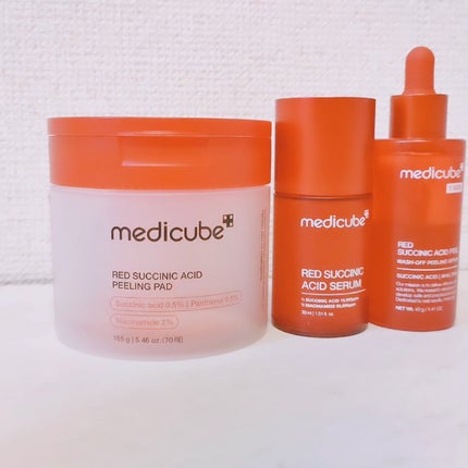 レッドアクネピーリングパッド/MEDICUBE/トナーパッドを使ったクチコミ(1枚目)