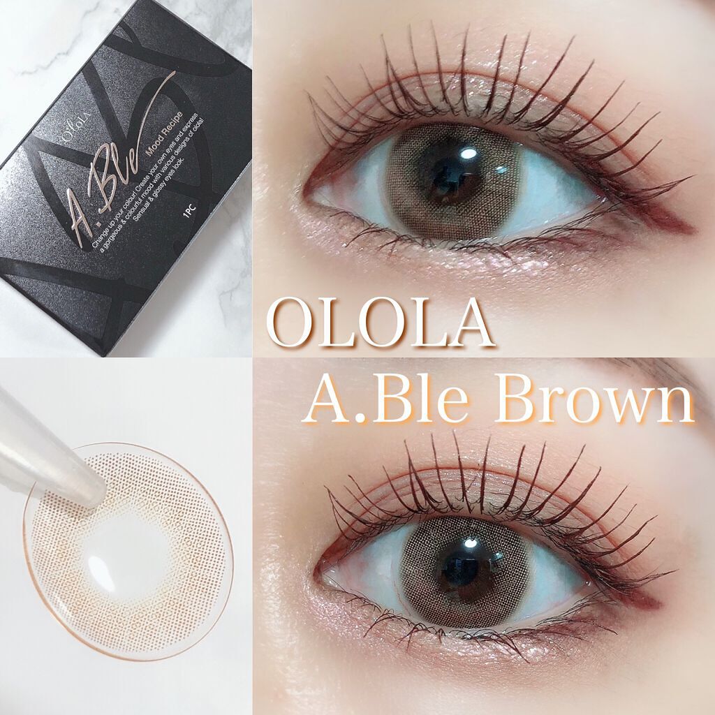 エーブルグレー(A.ble Gray)/OLOLA/カラーコンタクトレンズを使ったクチコミ(1枚目)