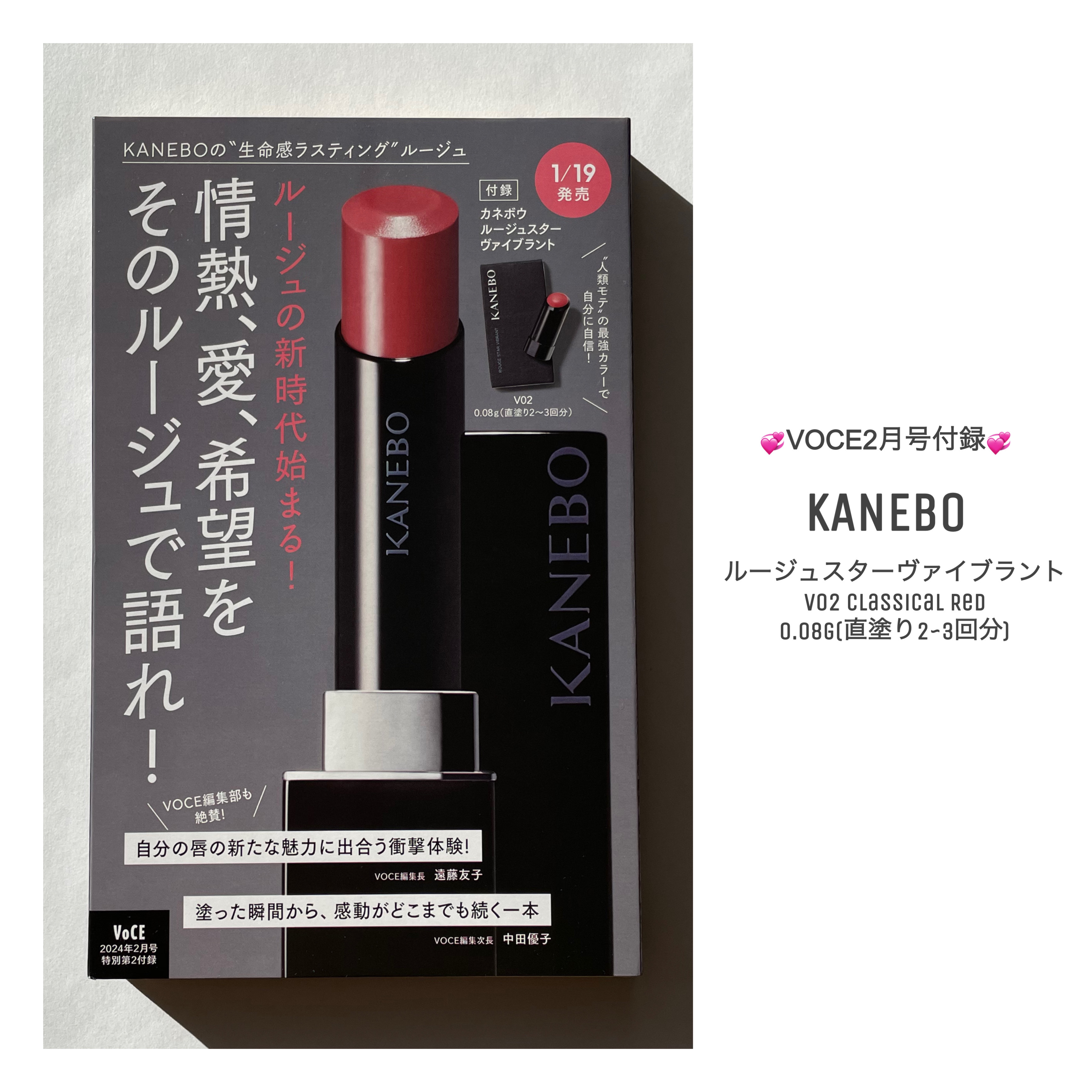 ルージュスターヴァイブラント/KANEBO/口紅を使ったクチコミ（2枚目）