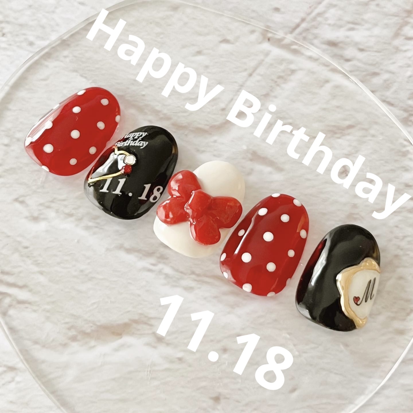 Honey Chocoプロデュース アルファベット ハートスター ブラック/tsumekira/ネイル用品を使ったクチコミ（1枚目）