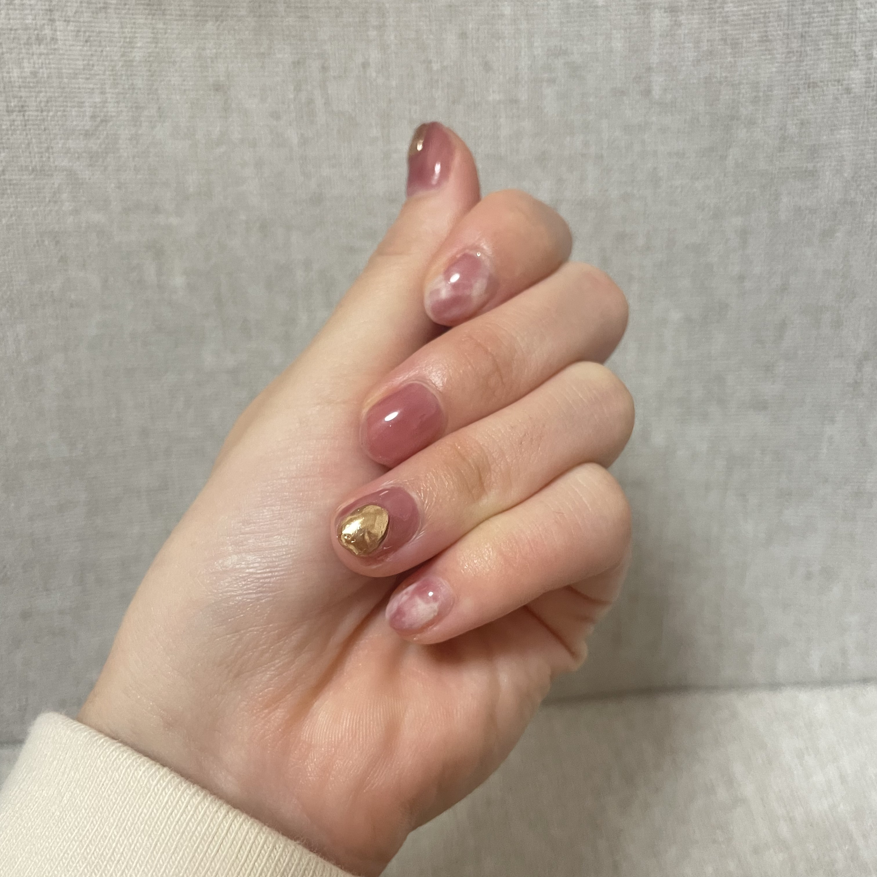 クリアクレイジェル/セリア/ジェルネイルを使ったクチコミ（1枚目）