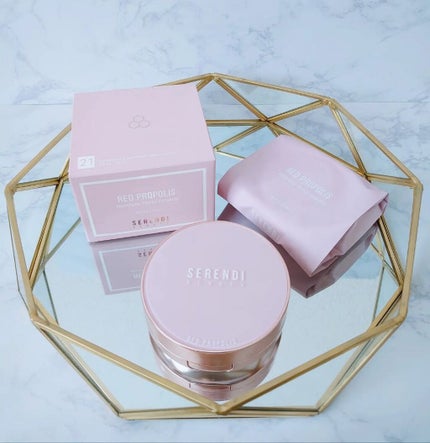 RED PROPOLIS MOISTURE TRIPLE CUSHION/SERENDI BEAUTY/クッションファンデーションを使ったクチコミ(1枚目)