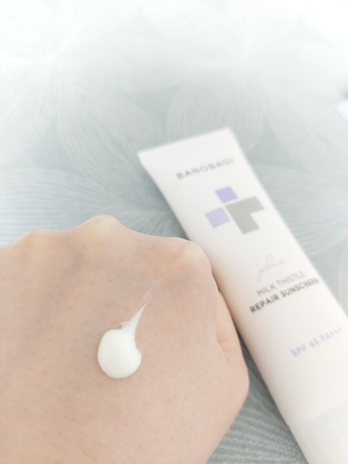 ミルクシスルリペアシカサンスクリーンプラス/BANOBAGI/日焼け止めミルクを使ったクチコミ(4枚目)