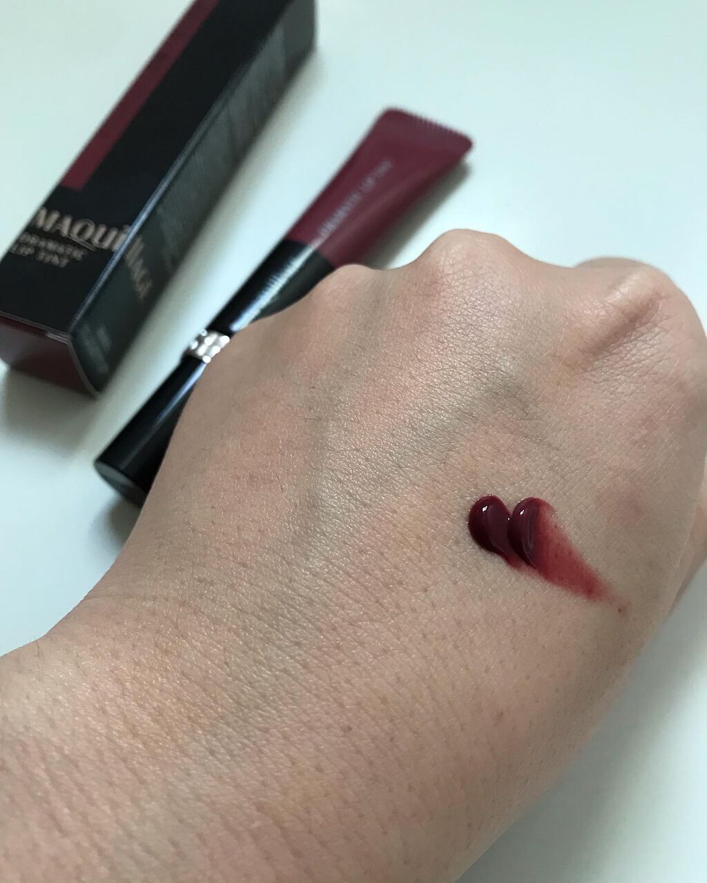 ドラマティックリップティント/マキアージュ/リップティントを使ったクチコミ（3枚目）