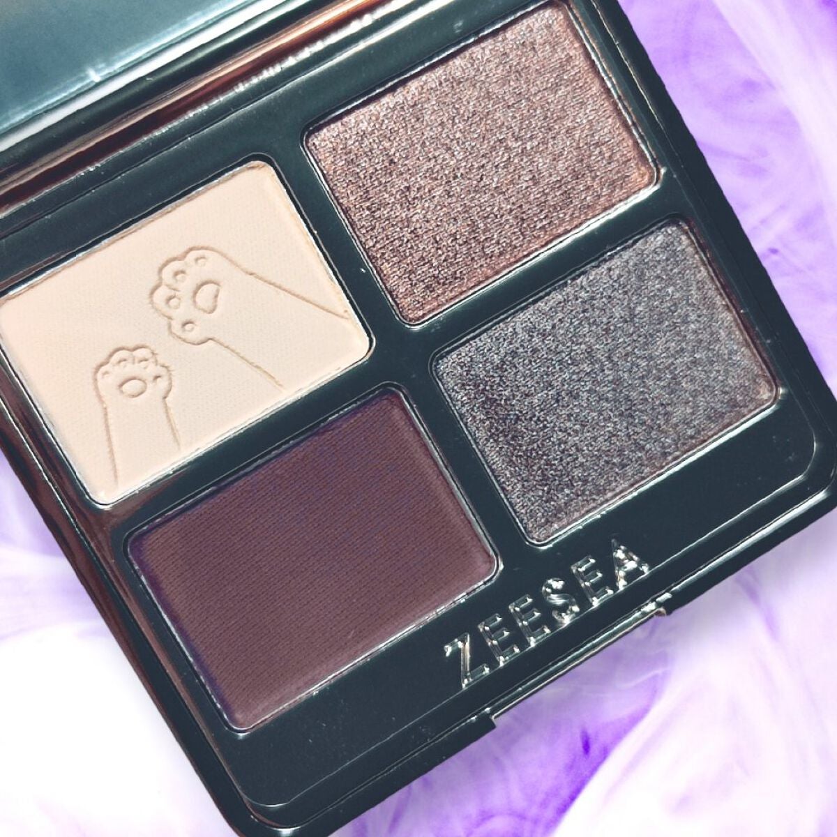 アニマルアイシャドウ(4シェード)/ZEESEA/アイシャドウパレットを使ったクチコミ(4枚目)