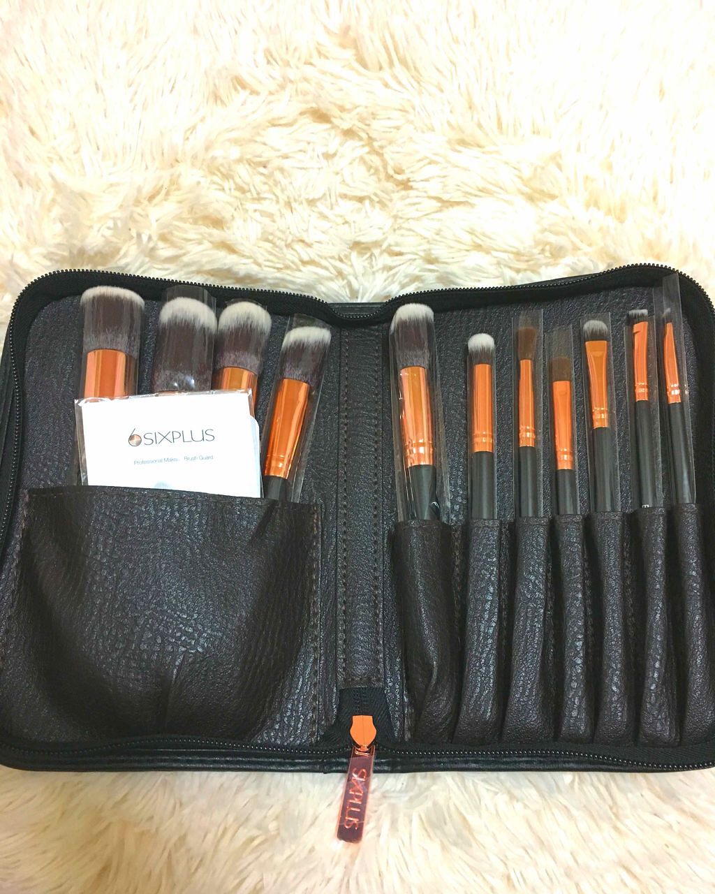貴族のゴールド メイクブラシ11本セット 化粧ポーチ付き/SIXPLUS/メイクブラシを使ったクチコミ(1枚目)