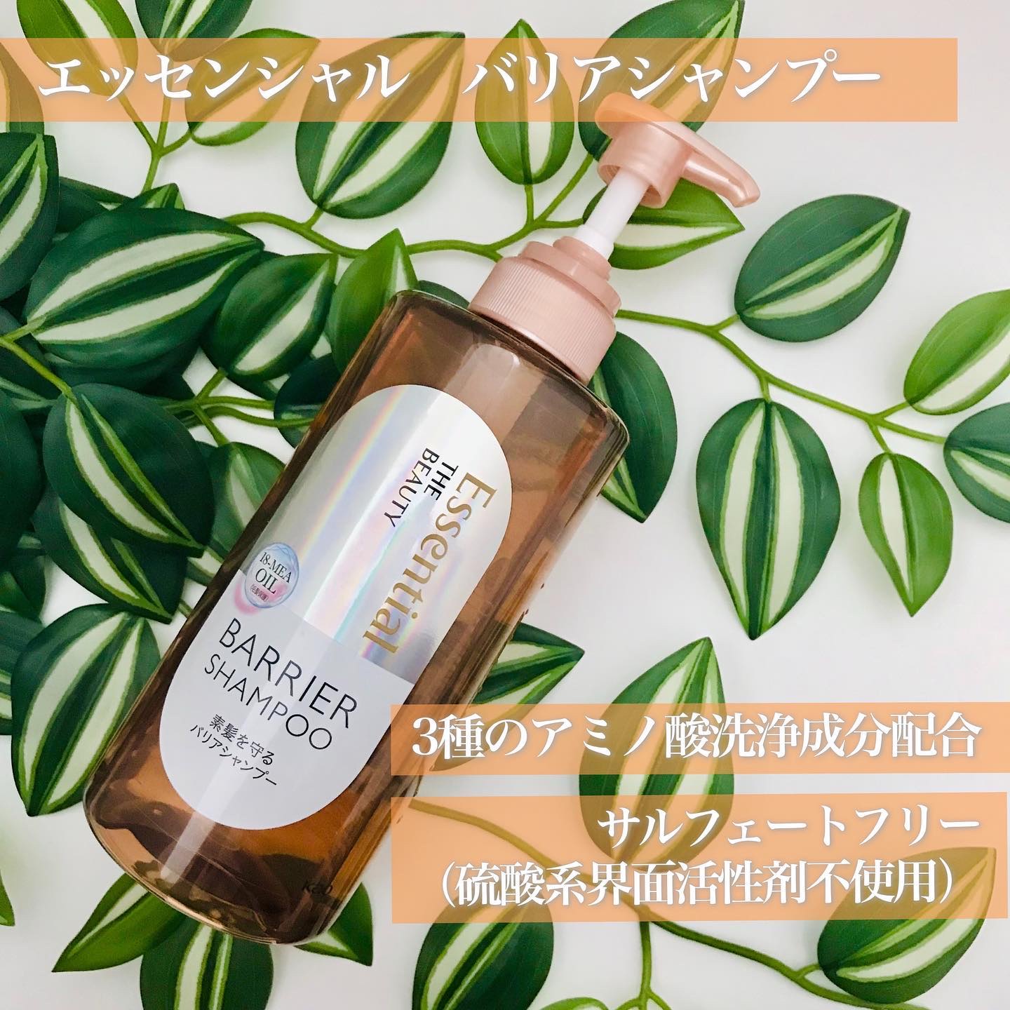 ザビューティ 髪のキメ美容素髪を守る バリアシャンプー/コンディショナー/エッセンシャル/シャンプー・コンディショナーを使ったクチコミ（2枚目）