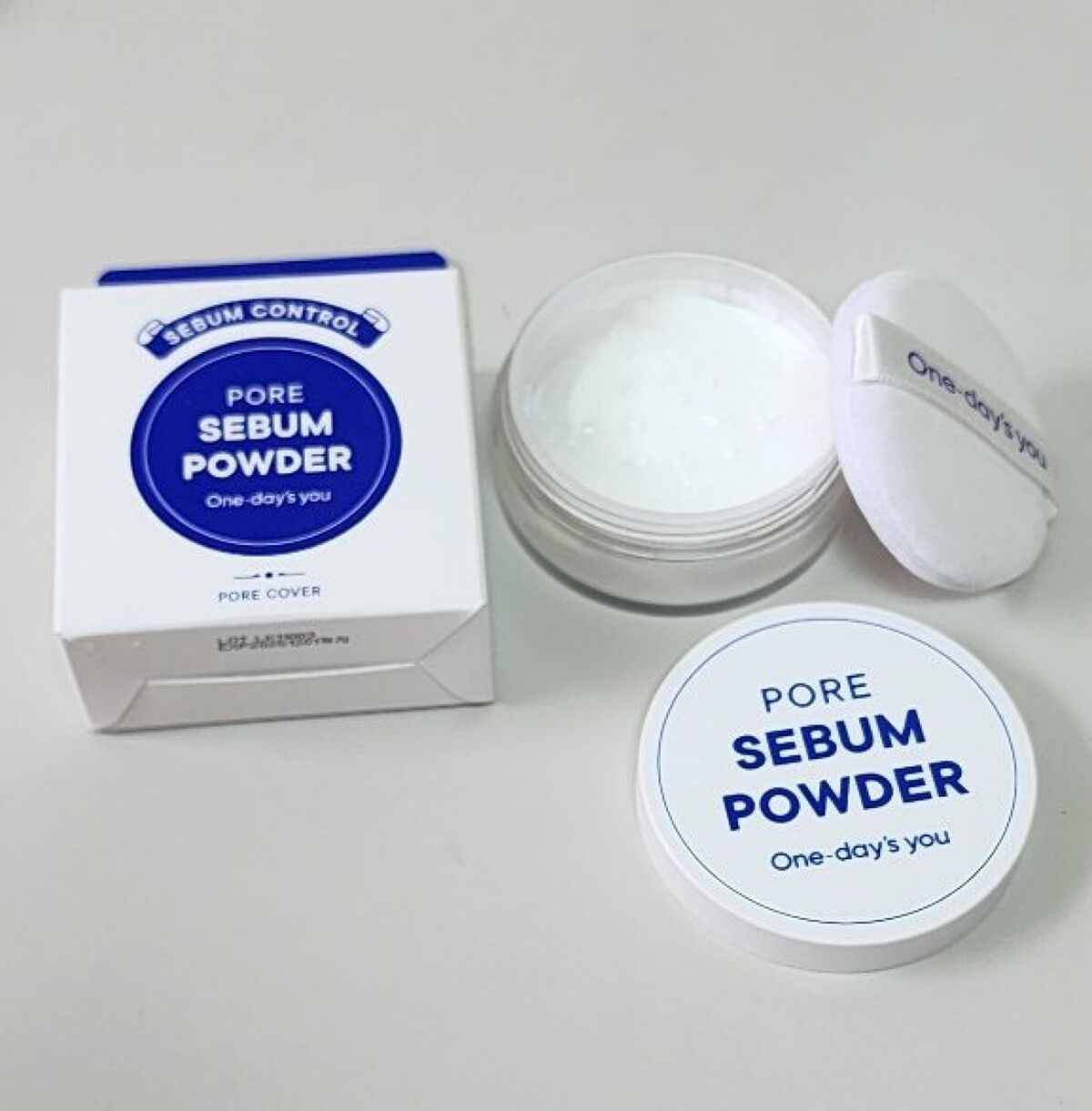 ポアセバムパウダー/One-day's you/ルースパウダーを使ったクチコミ（2枚目）