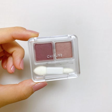 ツイン カラー アイシャドウ/ちふれ/アイシャドウパレットを使ったクチコミ(2枚目)