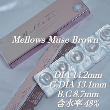 メローズワンデーミューズブラウン(Mellows 1day Muse Brown)/OLOLA/ワンデー（１DAY）カラコンを使ったクチコミ（2枚目）