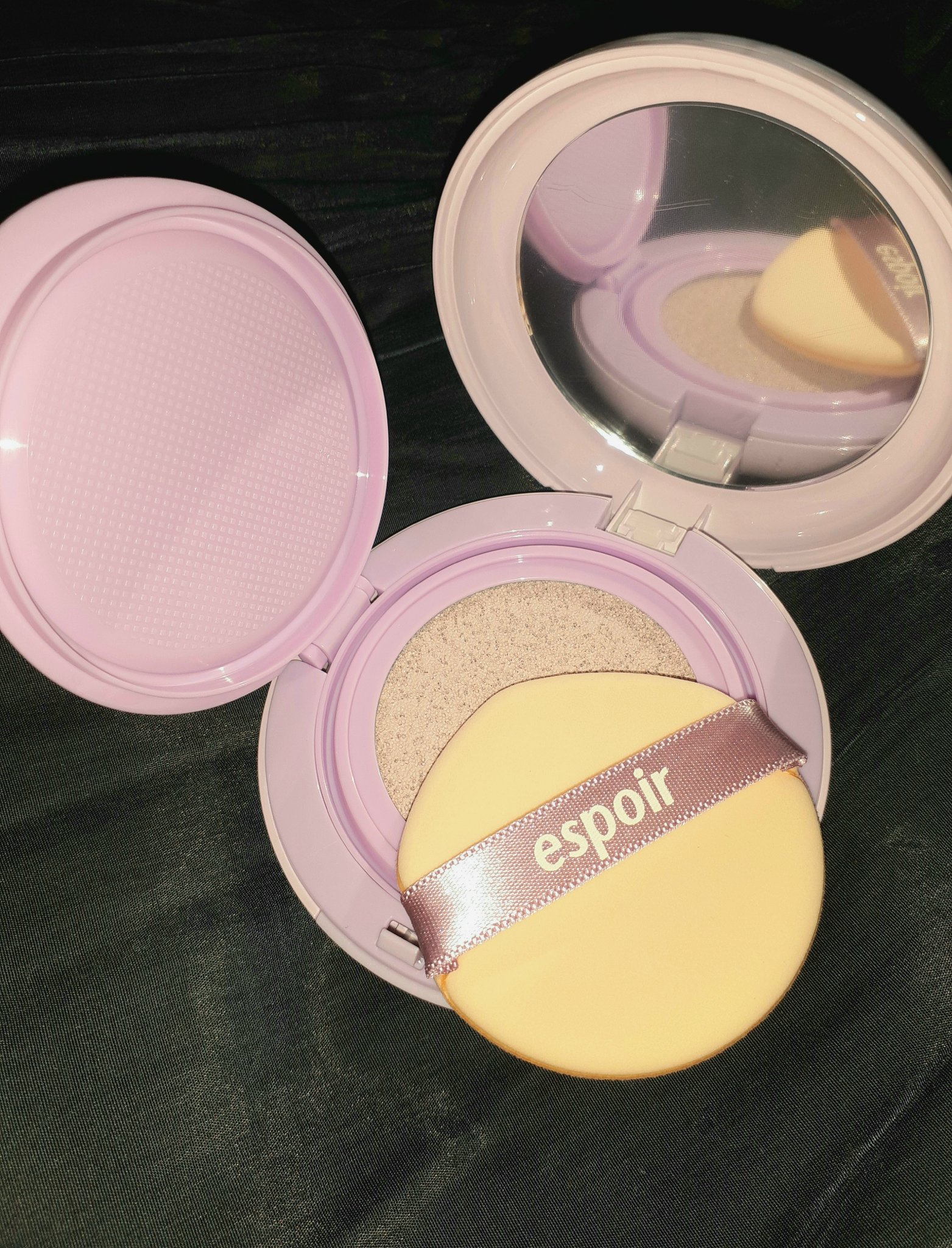 デューライクジェロー トーンアップクッション 02 ニュートラルモーブ/espoir/化粧下地を使ったクチコミ（3枚目）