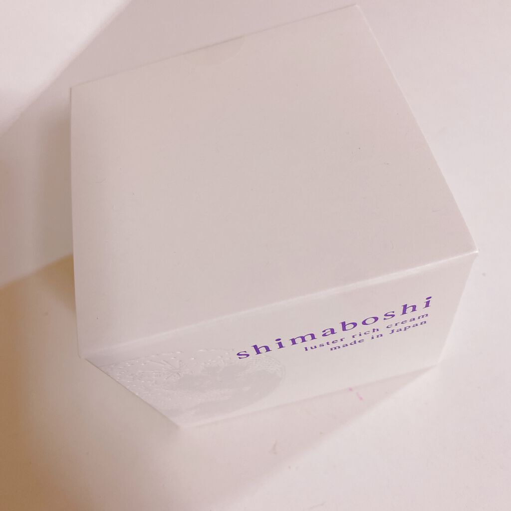 ラスターリッチクリーム/shimaboshi/フェイスクリームを使ったクチコミ（1枚目）