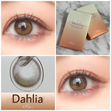 ダリアブラウンマンスリー (DAHLIA BROWN monthly)/OLOLA/１ヶ月（１MONTH）カラコンを使ったクチコミ（1枚目）