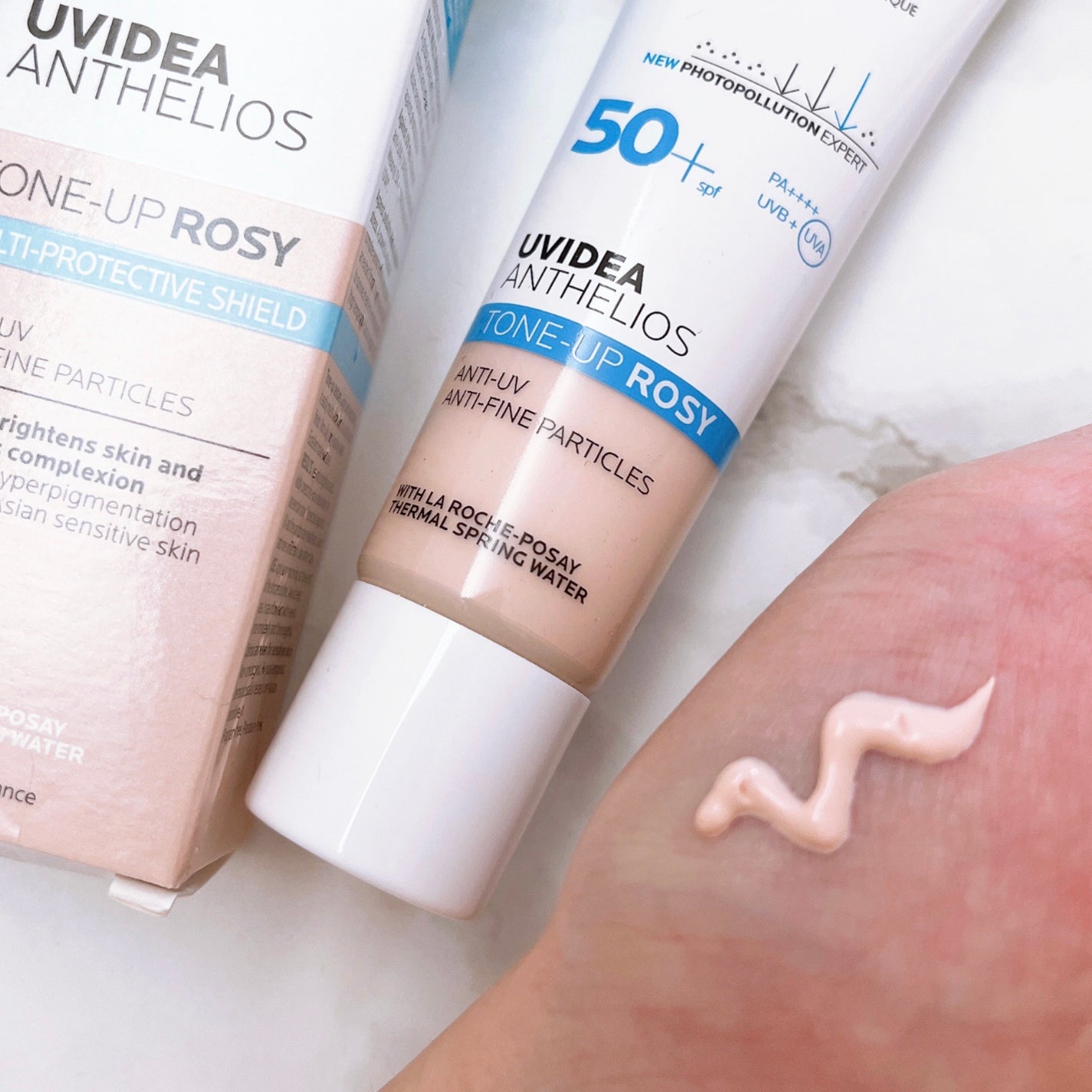 UVイデア XL プロテクショントーンアップ ローズ/ラ ロッシュ ポゼ/日焼け止めクリームを使ったクチコミ(2枚目)