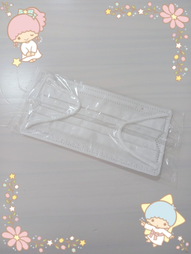 ディスポーザブルマスク プリーツ型マスク/アイリスオーヤマ/マスクを使ったクチコミ（2枚目）