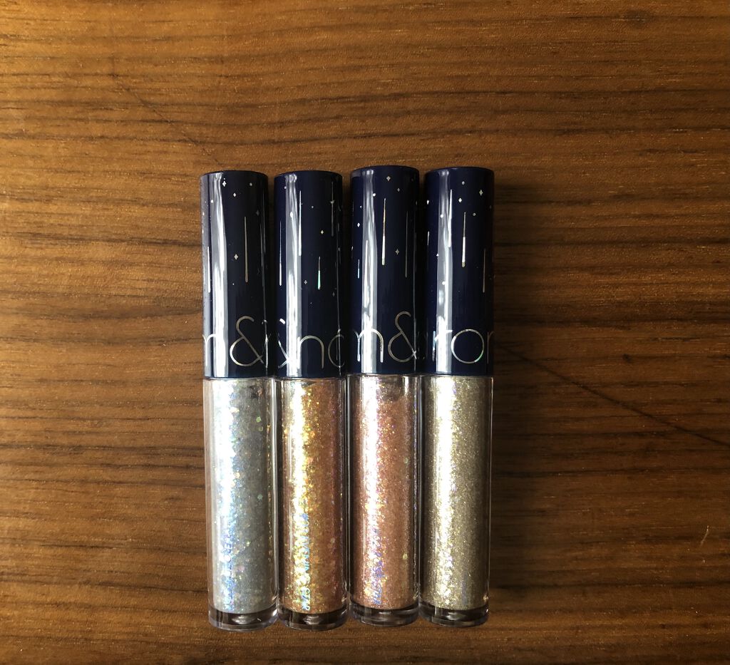 リキッド グリッター シャドウ/rom&nd/グリッターを使ったクチコミ（3枚目）