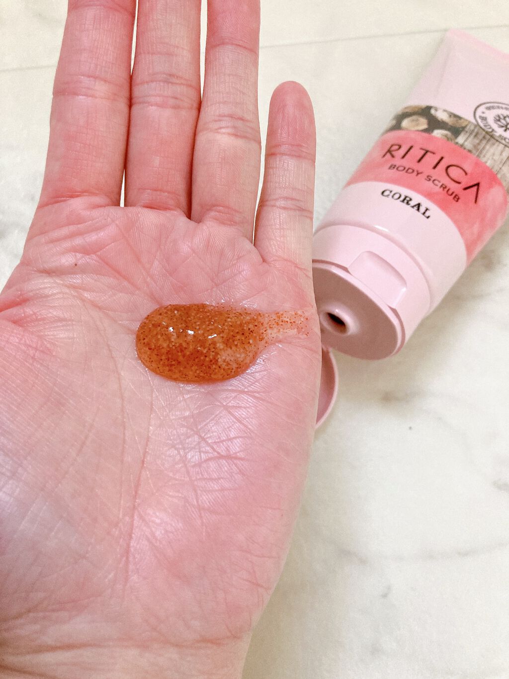 RITICA ボディフィットスクラブ コーラル/ロゼット/ボディスクラブを使ったクチコミ(2枚目)