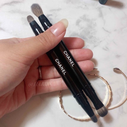 パンソー デュオ コントゥール/CHANEL/メイクブラシを使ったクチコミ(3枚目)