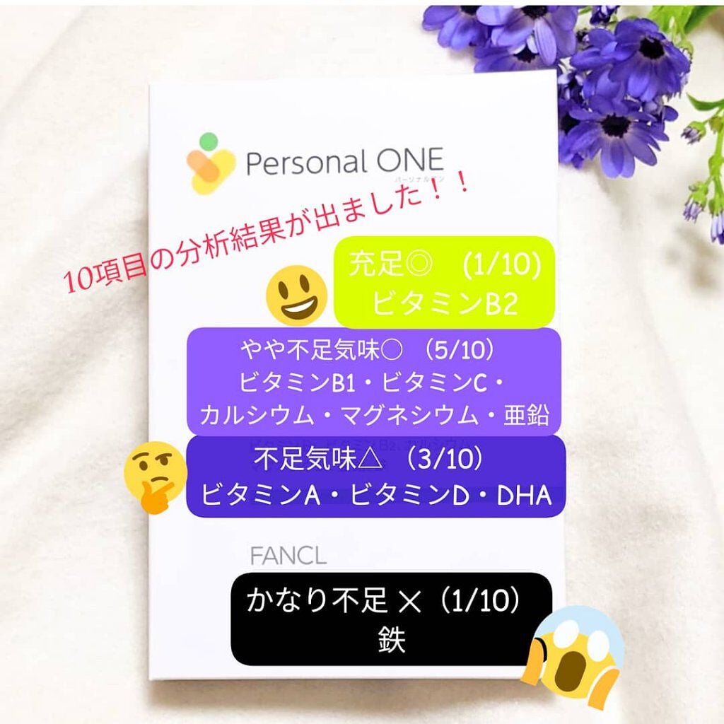 パーソナルワン/ファンケル/健康サプリメントを使ったクチコミ(3枚目)