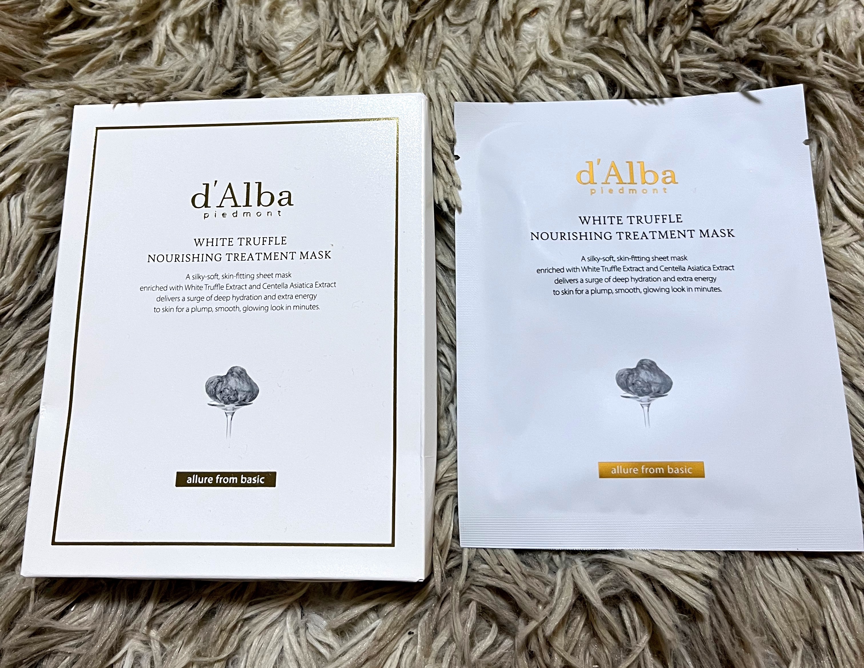 ホワイトトリュフナリシングトリートメントマスク/ダルバ/シートマスク・パックを使ったクチコミ（1枚目）