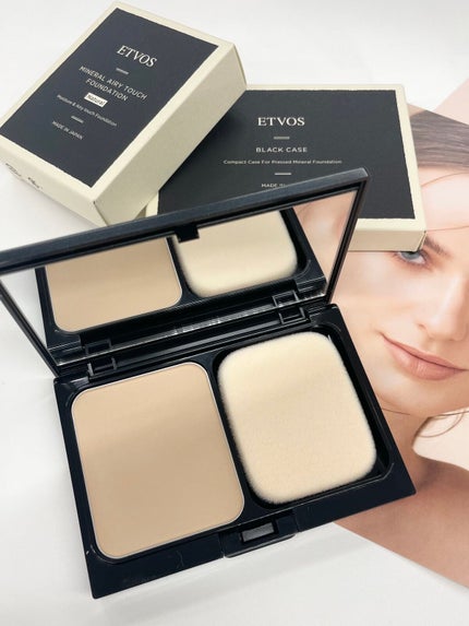 ミネラルエアリータッチファンデーション/エトヴォス/パウダーファンデーションを使ったクチコミ(2枚目)