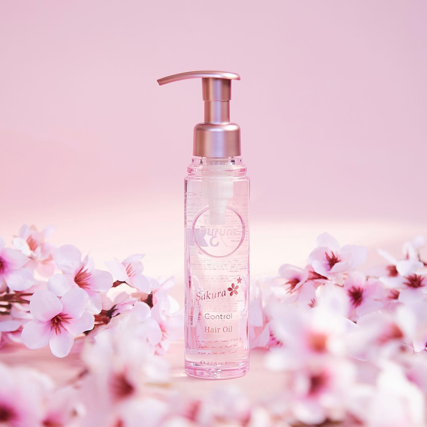 プルント　コントロール美容液ヘアオイル　サクラ  80mL/Purunt./ヘアオイルを使ったクチコミ（1枚目）