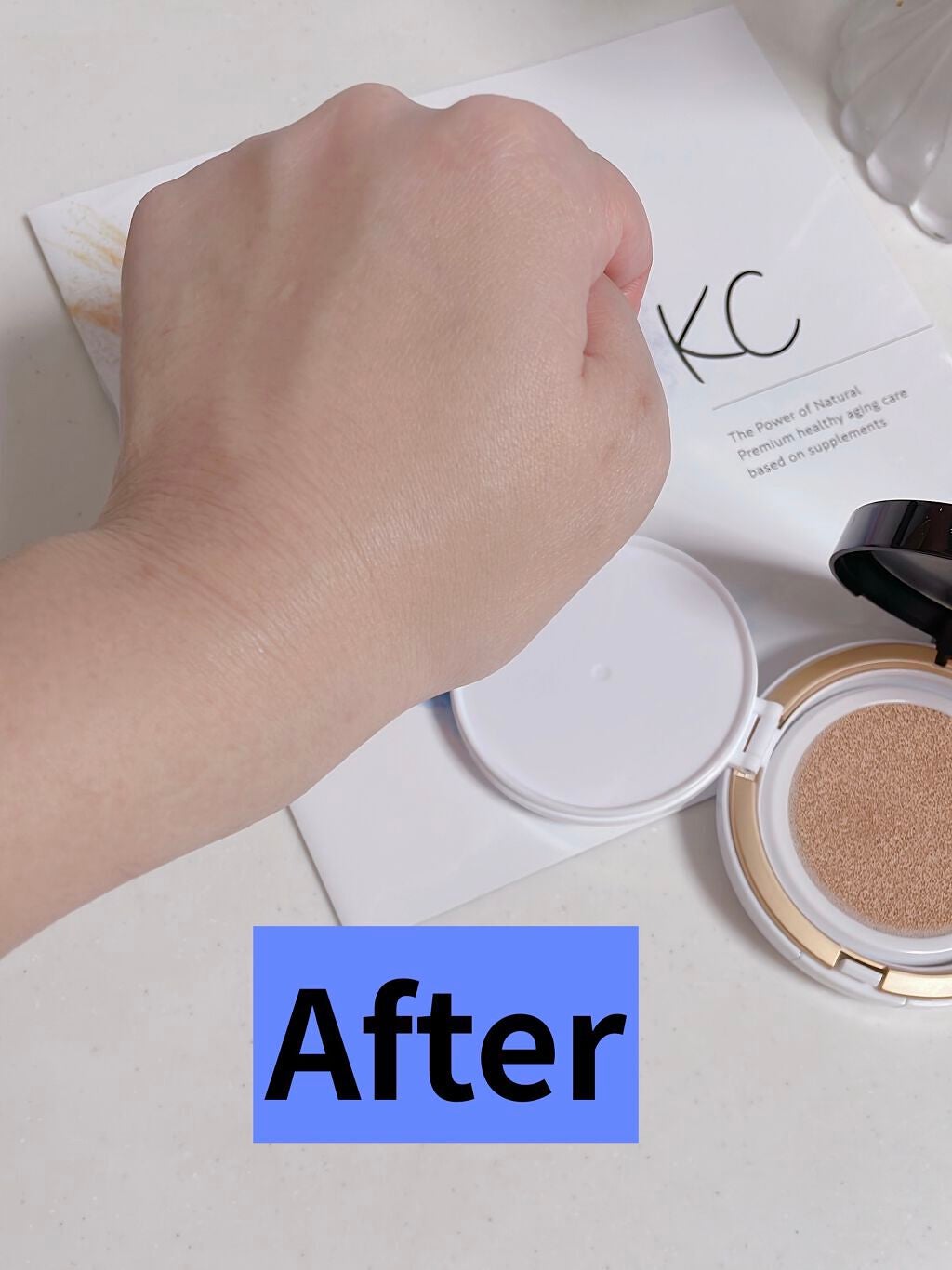 SIWA-KC オールインワンクッション/ハーブ健康本舗/クッションファンデーションを使ったクチコミ(5枚目)