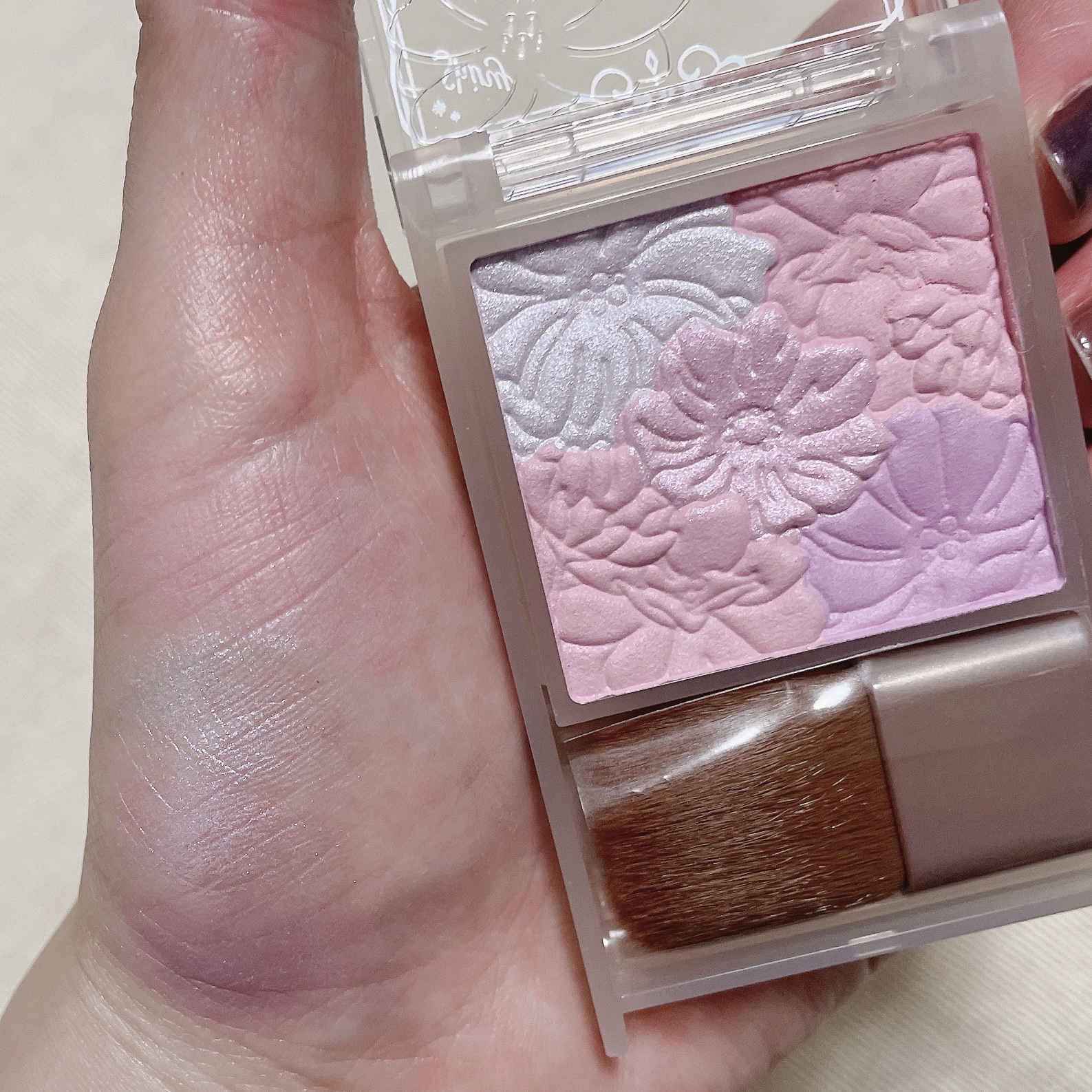 グロウフルールチークス（ブレンドタイプ）/キャンメイク/パウダーチークを使ったクチコミ（2枚目）