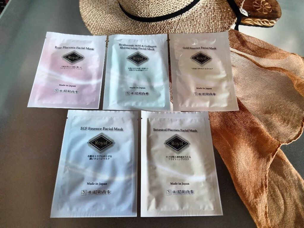 Royal Facial Mask ローヤル シートマスク トライアルセット 5枚/昭和商事/シートマスク・パックを使ったクチコミ(2枚目)