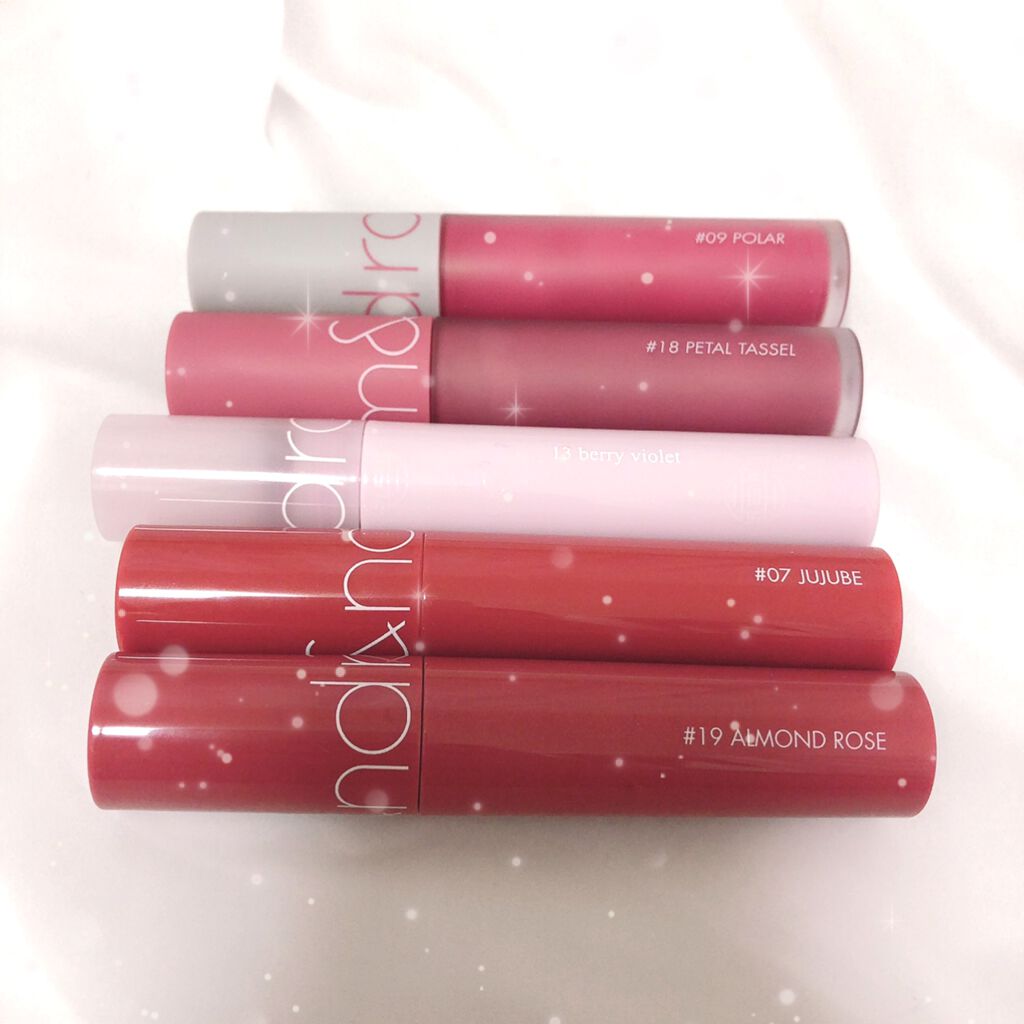 ジューシーラスティングティント/rom&nd/リップティントを使ったクチコミ（2枚目）