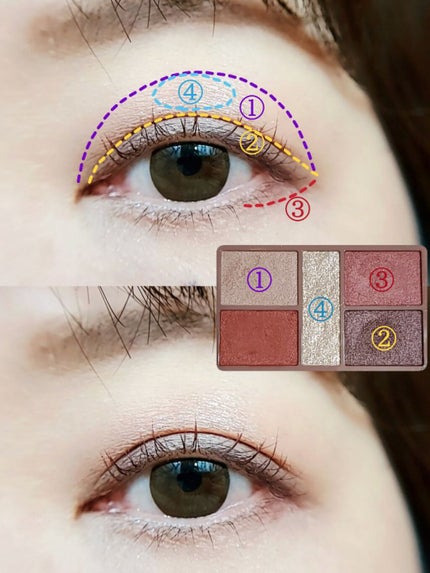 パーフェクトスタイリストアイズ/キャンメイク/アイシャドウパレットを使ったクチコミ(3枚目)