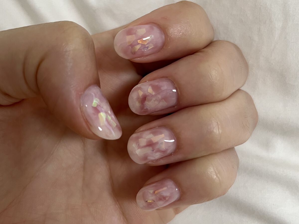 ジェルネイル（ライト対応）/セリア/ジェルネイルを使ったクチコミ（1枚目）