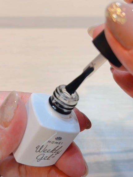 ロングキープベースジェル/HOMEI/ジェルネイルを使ったクチコミ(2枚目)