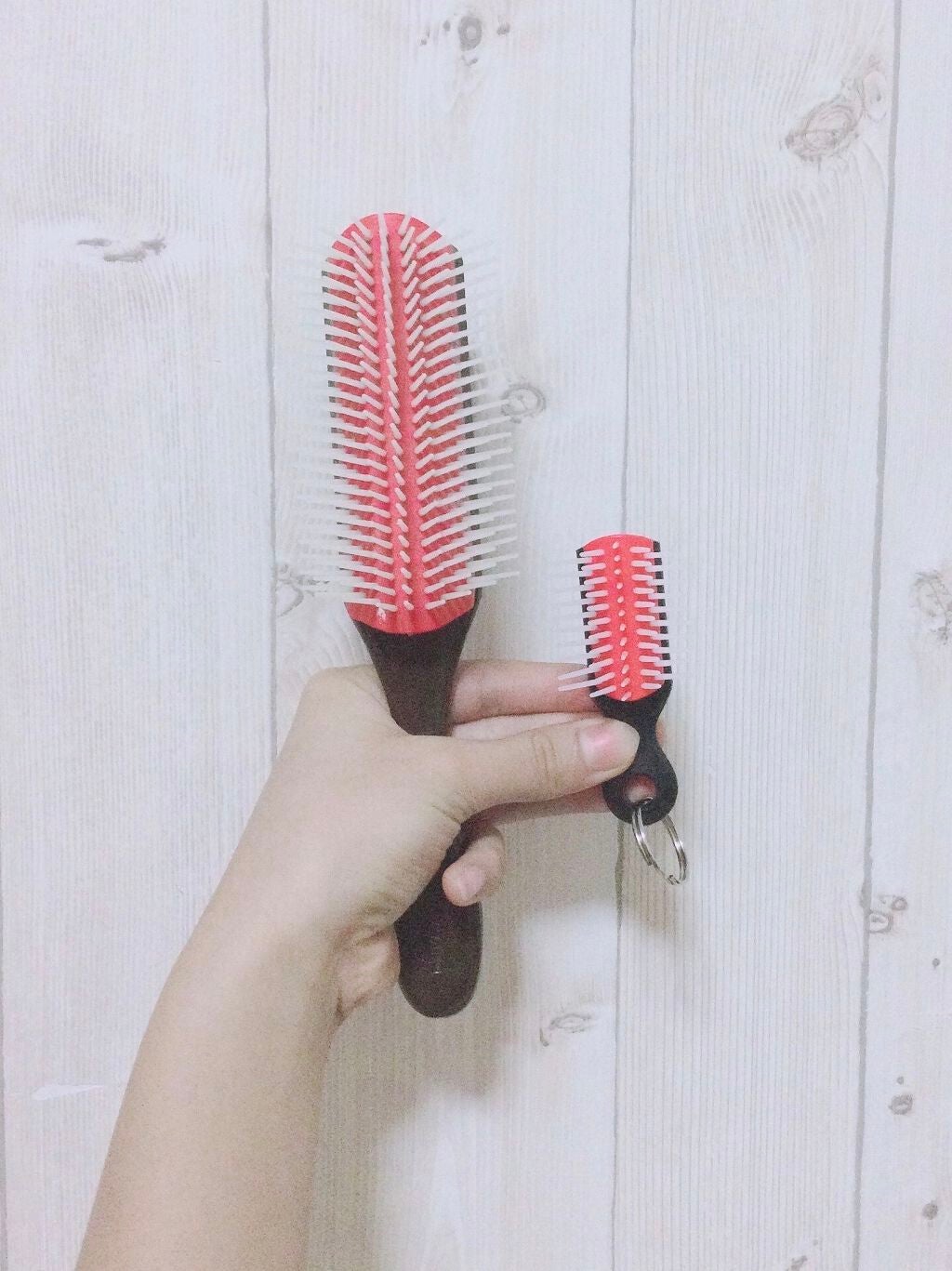 デンマンミニキーリング/DENMAN/ヘアブラシを使ったクチコミ(2枚目)