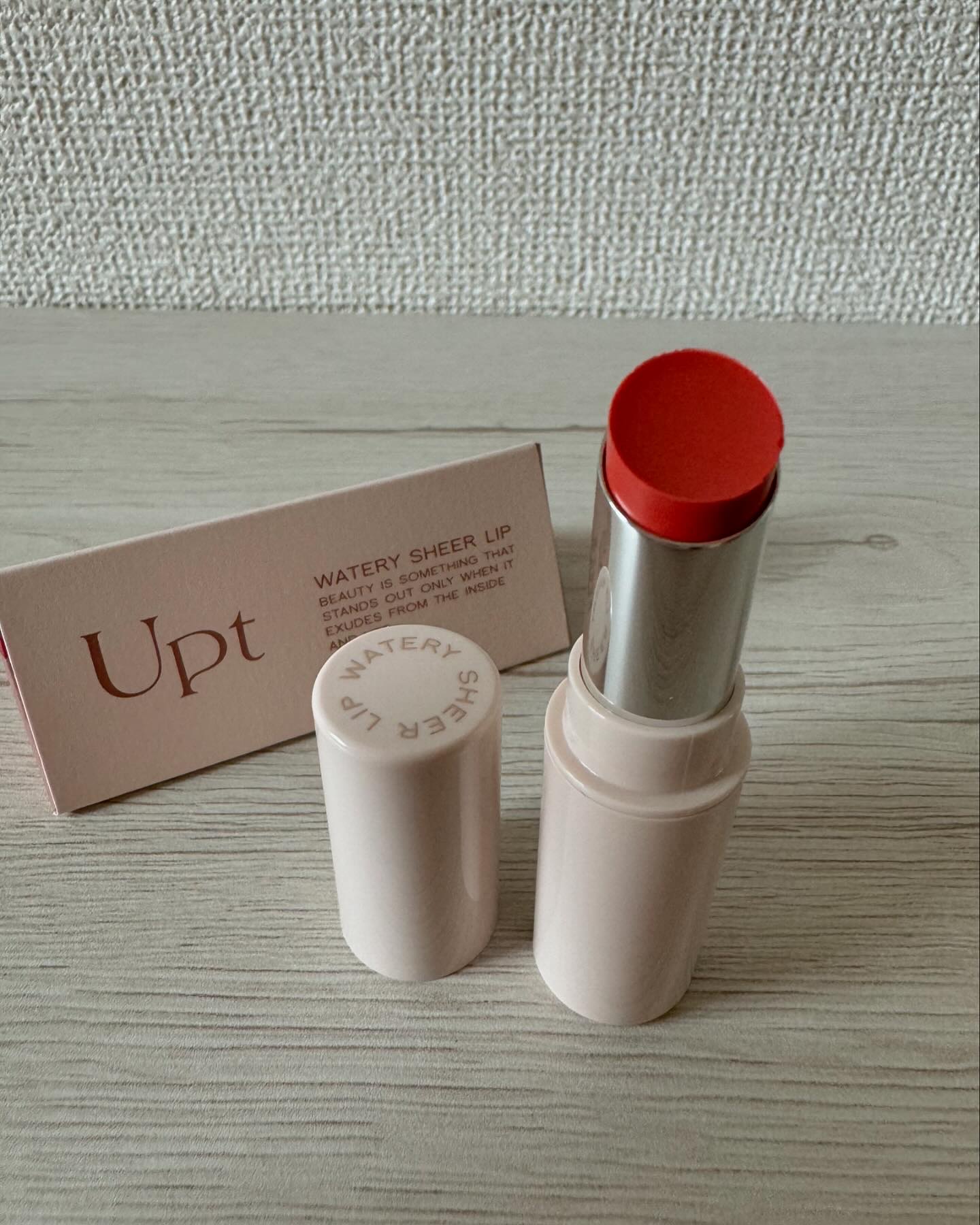 Upt WATERY SHEER LIP  02 ペールドロップ/Upt/口紅を使ったクチコミ（2枚目）
