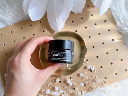 ミッドナイトブルーカーミングクリーム/Klairs/フェイスクリームを使ったクチコミ(9枚目)