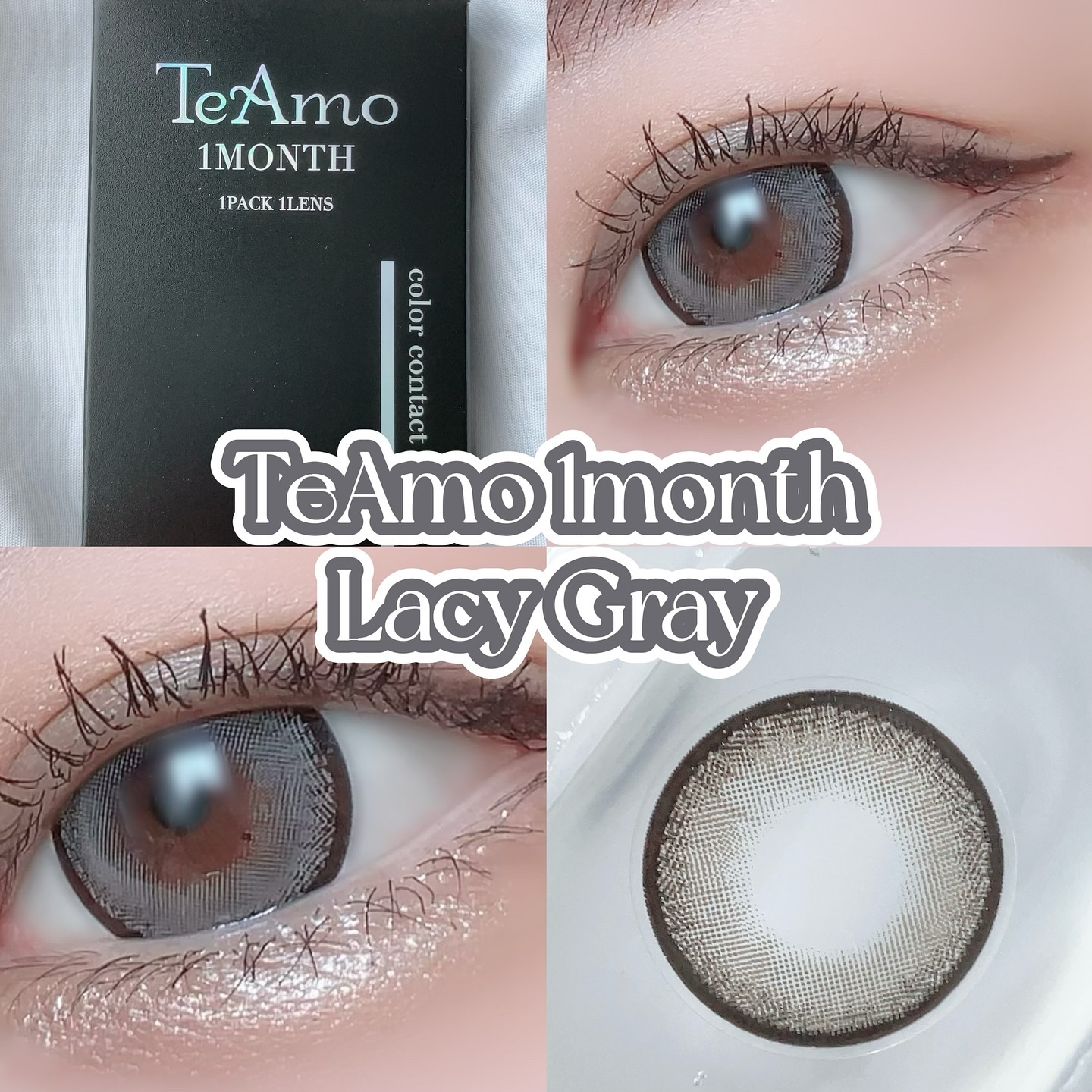 TeAmo 1month Lacy Olive/TeAmo/１ヶ月（１MONTH）カラコンを使ったクチコミ（3枚目）