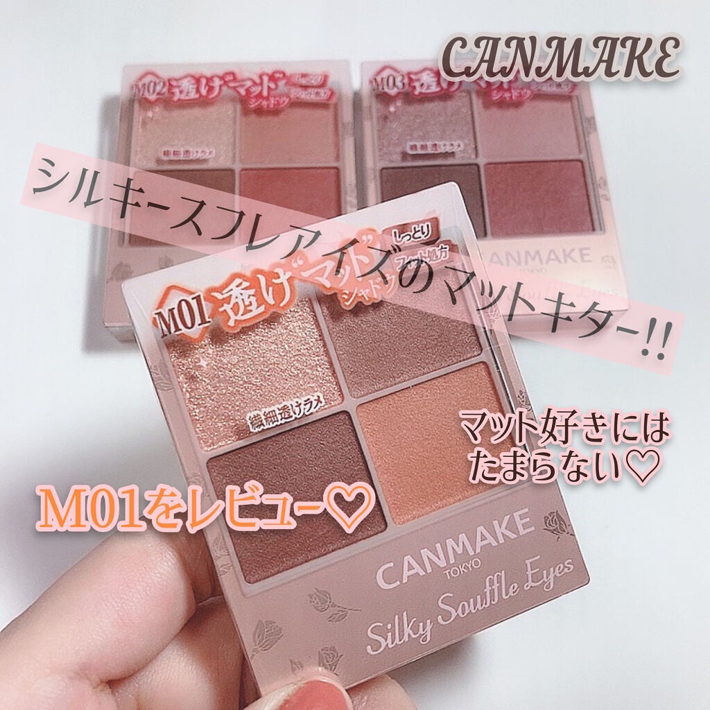 シルキースフレアイズ(マットタイプ)/キャンメイク/アイシャドウパレットを使ったクチコミ(1枚目)