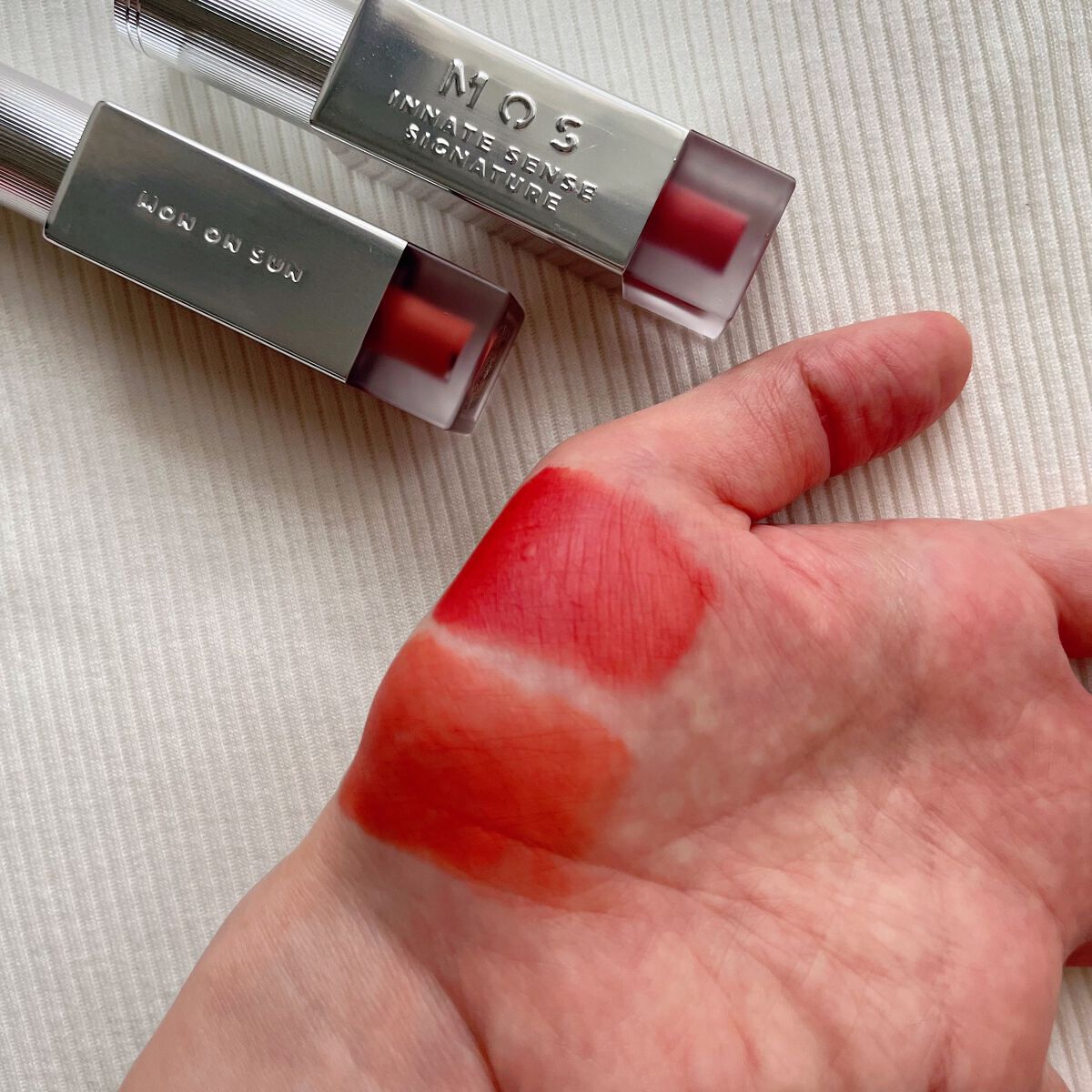 エアーブリーズマットティント/MOS/リップティントを使ったクチコミ(4枚目)